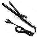 Professional Feel CURLING TONG Hair Curler with 19mm Ceramic Barrel, Heat Ready Indicator, Comfortable Rubber Grip, Safety Stand and Salon Length Swivel Cord for quick Salon like finish (19mm)
