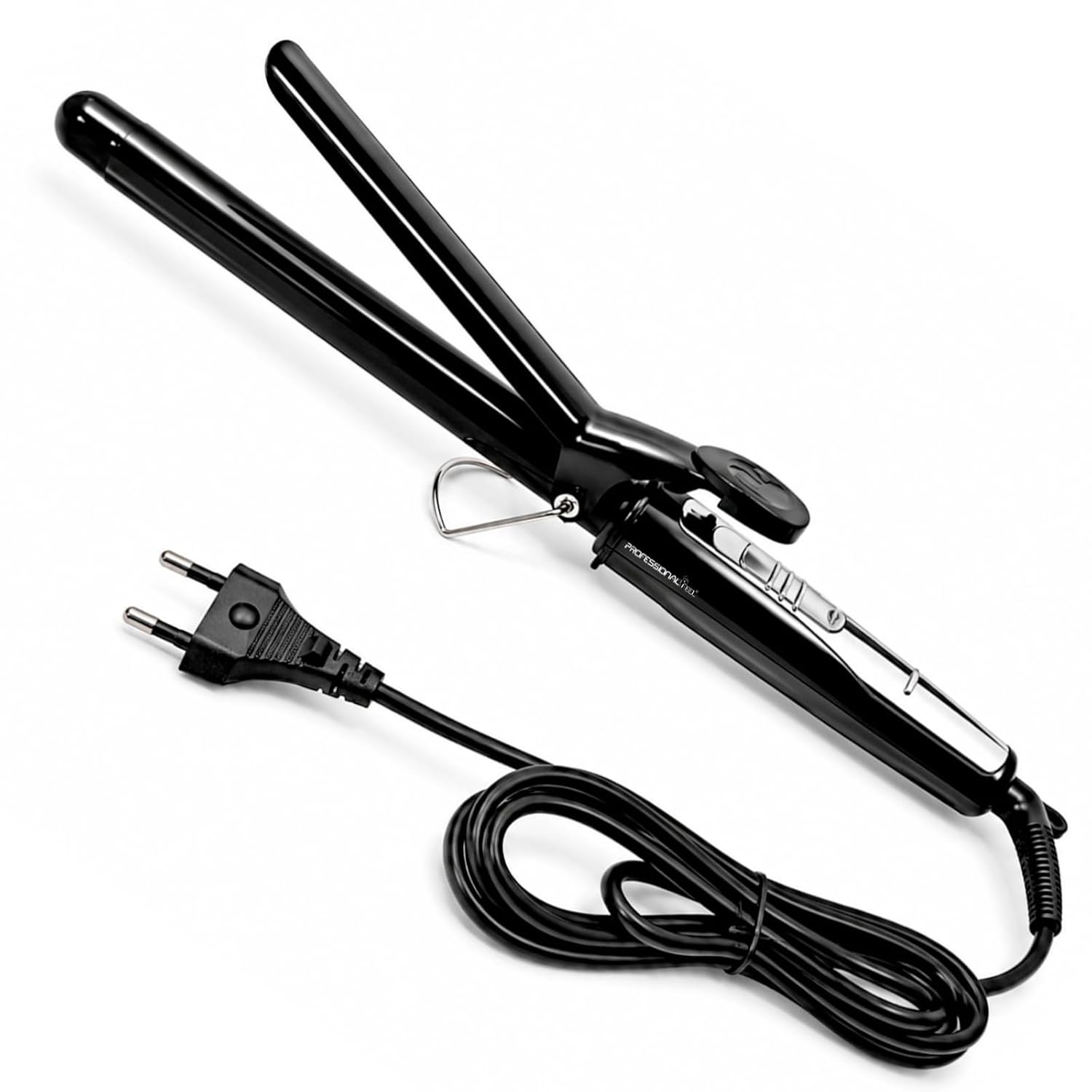 Professional Feel CURLING TONG Hair Curler with 19mm Ceramic Barrel, Heat Ready Indicator, Comfortable Rubber Grip, Safety Stand and Salon Length Swivel Cord for quick Salon like finish (19mm)