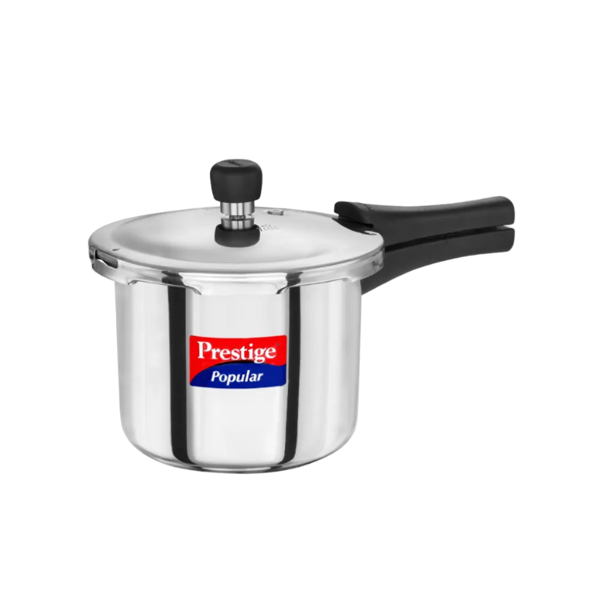 Prestige Popular Stainless Steel Outer Lid Pressure Cooker, 3 Litres, Silver