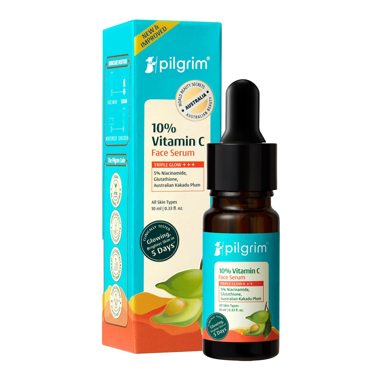 Pilgrim 10% Vitamin C Face Serum 10 ml for Glowing Skin