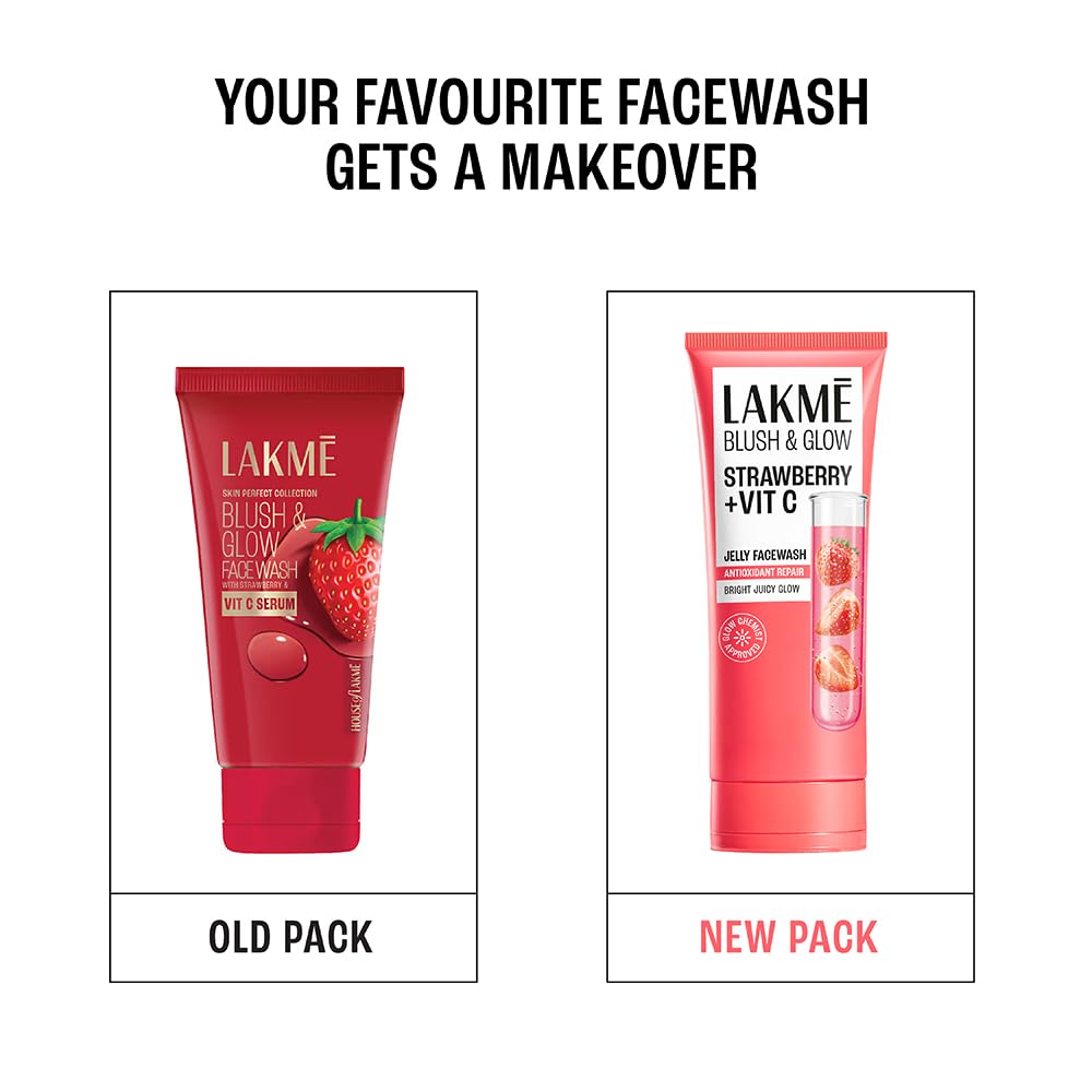 Lakme Blush &amp; Glow Strawberry Freshness Gel Face Wash