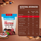PRO.FITNESS 27g High Protein Oats 900g (By MyFitness) | Dark Chocolate Oats with Almonds, Pumpkin Seeds and Raisins| Chocolate Rolled Oats with Jaggery - No Refined Sugar | Breakfast Cereals