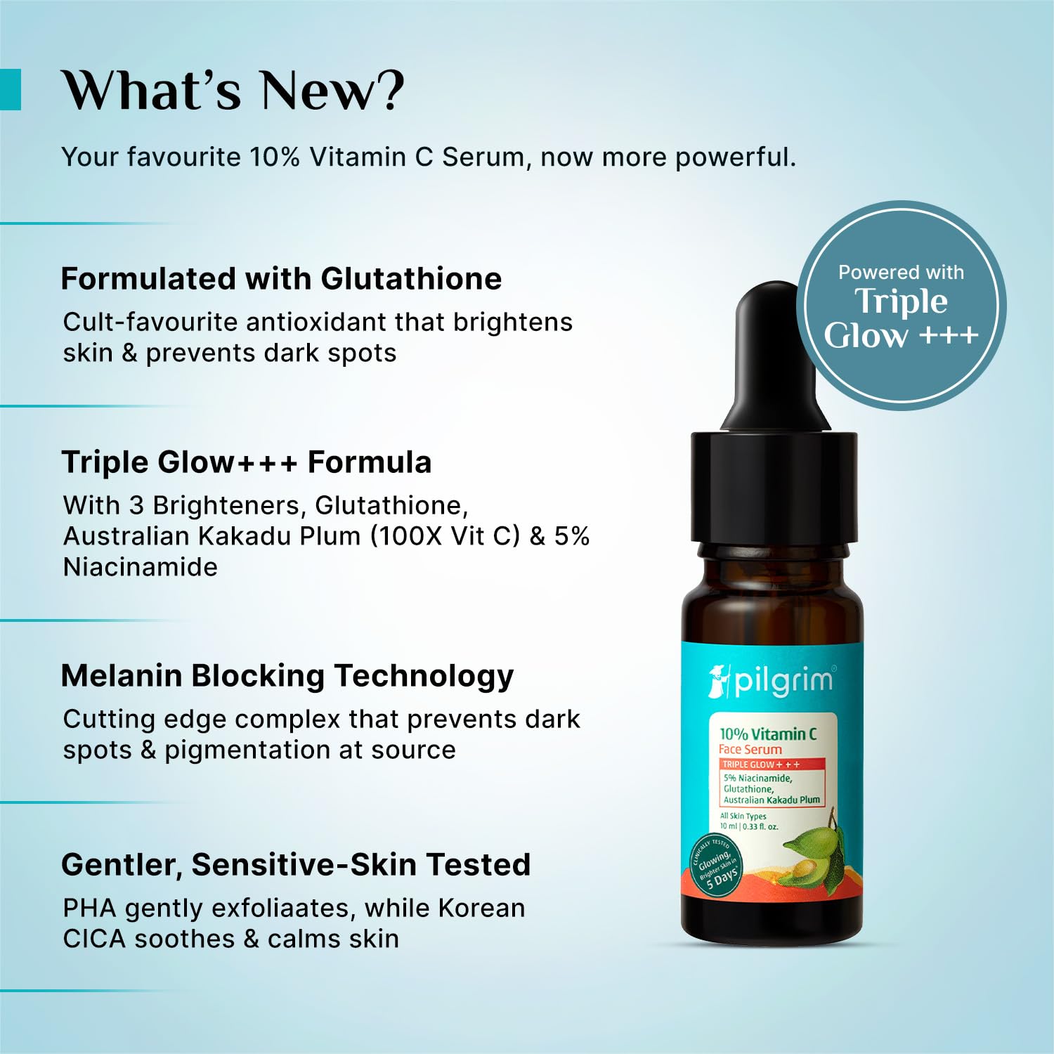 Pilgrim 10% Vitamin C Face Serum 10 ml for Glowing Skin