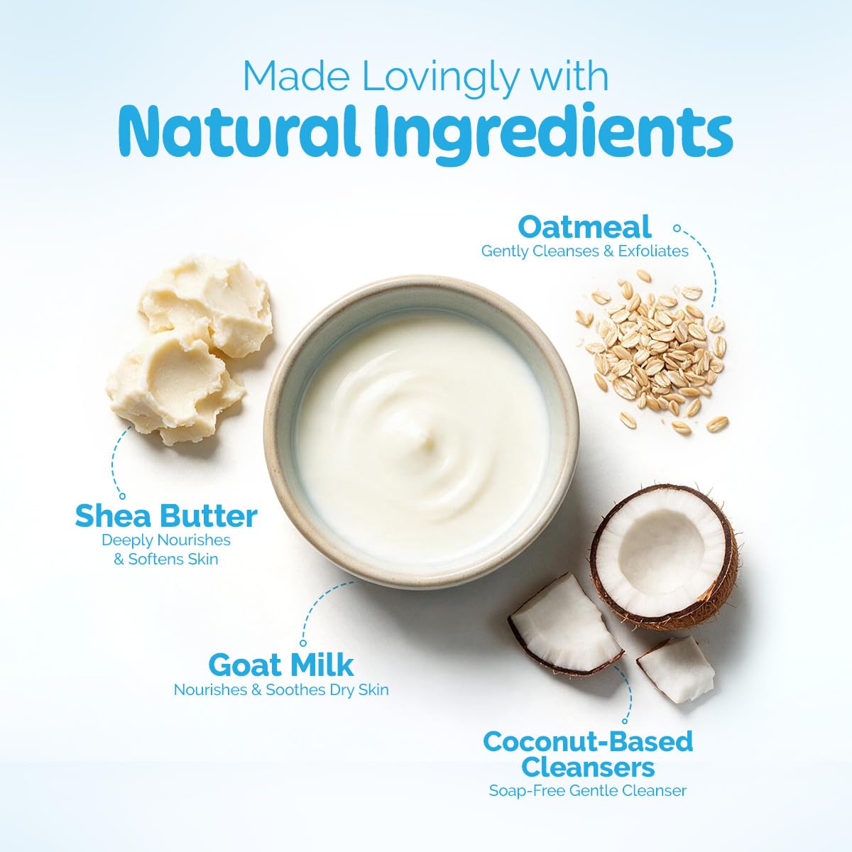 Mamaearth Moisturizing Bathing Bar For Babies - 75 g x 2 | Infused with Goat Milk, Oatmeal and Shea Butter | Gently Cleanses, Retains Moisture, Balanced at 5.5 pH
