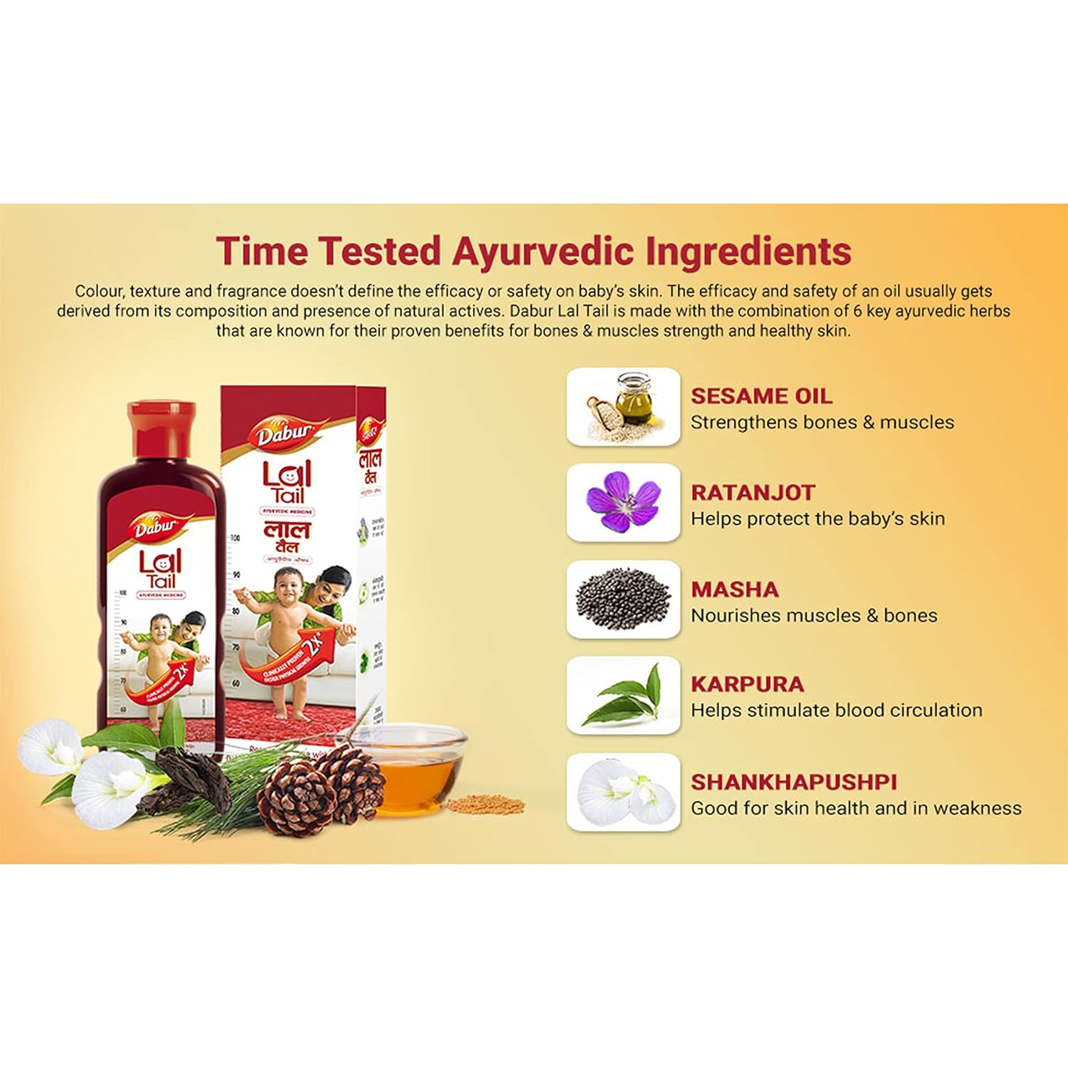 Dabur Lal Tail : Ayurvedic Baby Oil