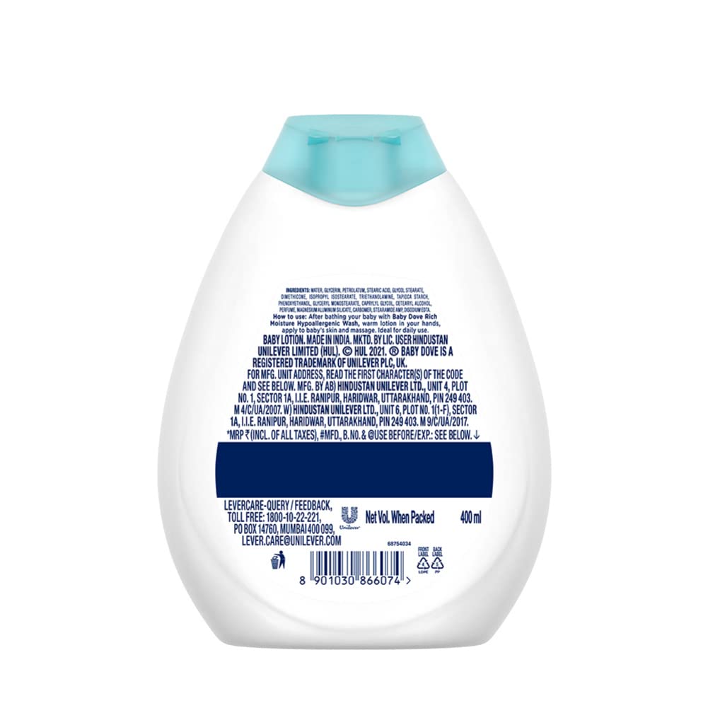 Baby Dove Rich Moisture Nourishing Baby Lotion 400 ml