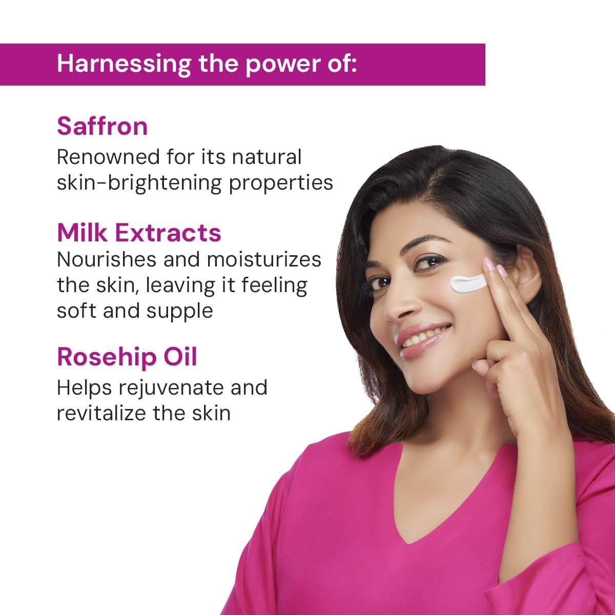 Saffron, Milk & Rosehip Oil Face Cream, 50g