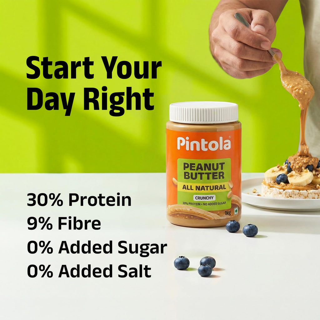 Pintola All Natural Peanut Butter Crunchy 1kg