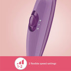Philips India's No.1 Hair Styling Brand -Hair Dryer 1000W |Blow Dry for Men & Women | 2 Heat Settings| ThermoProtect tech |Travel-Friendly, Quick Dry, Frizz Control | For Indian Hair |HP8100/46 Purple