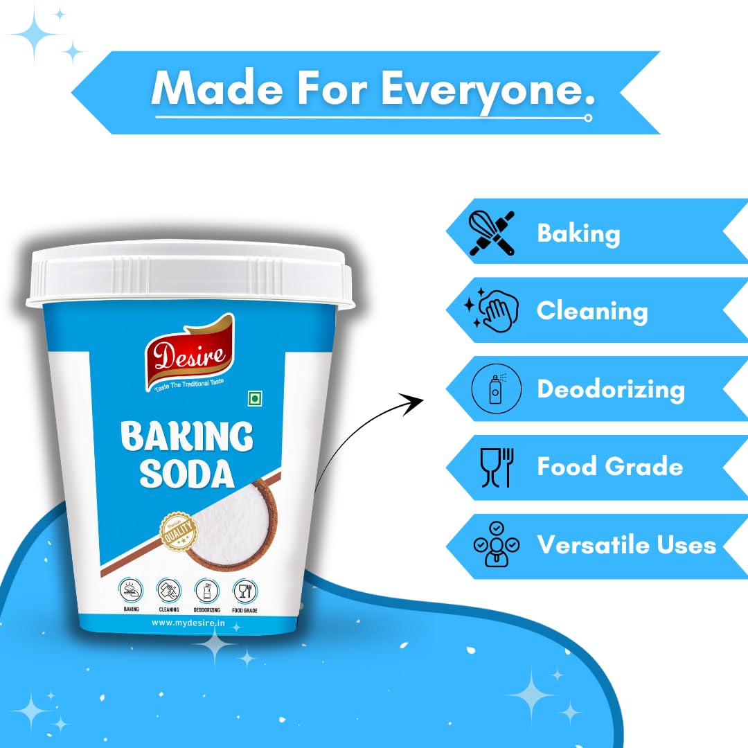 Desire Baking Soda Powder for Cooking &amp; Cleaning – 1kg