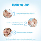 Mamaearth Moisturizing Bathing Bar For Babies - 75 g x 2 | Infused with Goat Milk, Oatmeal and Shea Butter | Gently Cleanses, Retains Moisture, Balanced at 5.5 pH