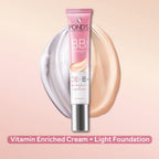 POND'S Bb+ Cream For All Skin Types,Ivory Lightweight Natural Foundation,18G,Pack Of 3