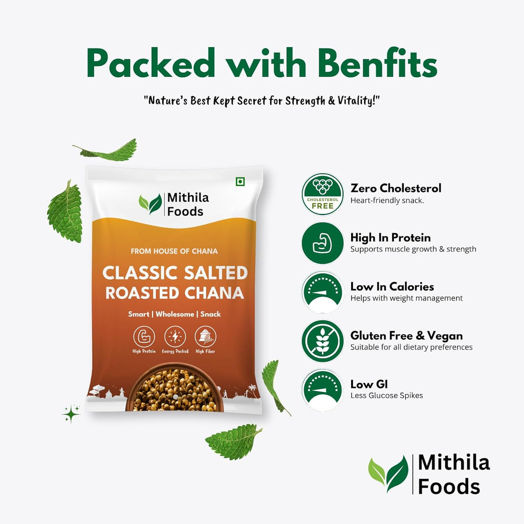 MITHILA FOODS 1 kg Roasted Chana Desi Chickpeas