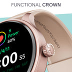 boAt Lunar Discovery Neo, 1.39" (3.5 cm) Round HD Display, Premium Metallic Finish, Animated Watchfaces, 100+ Sports Mode, Bluetooth Calling, Smart Watch for Men & Women (Cherry Blossom)