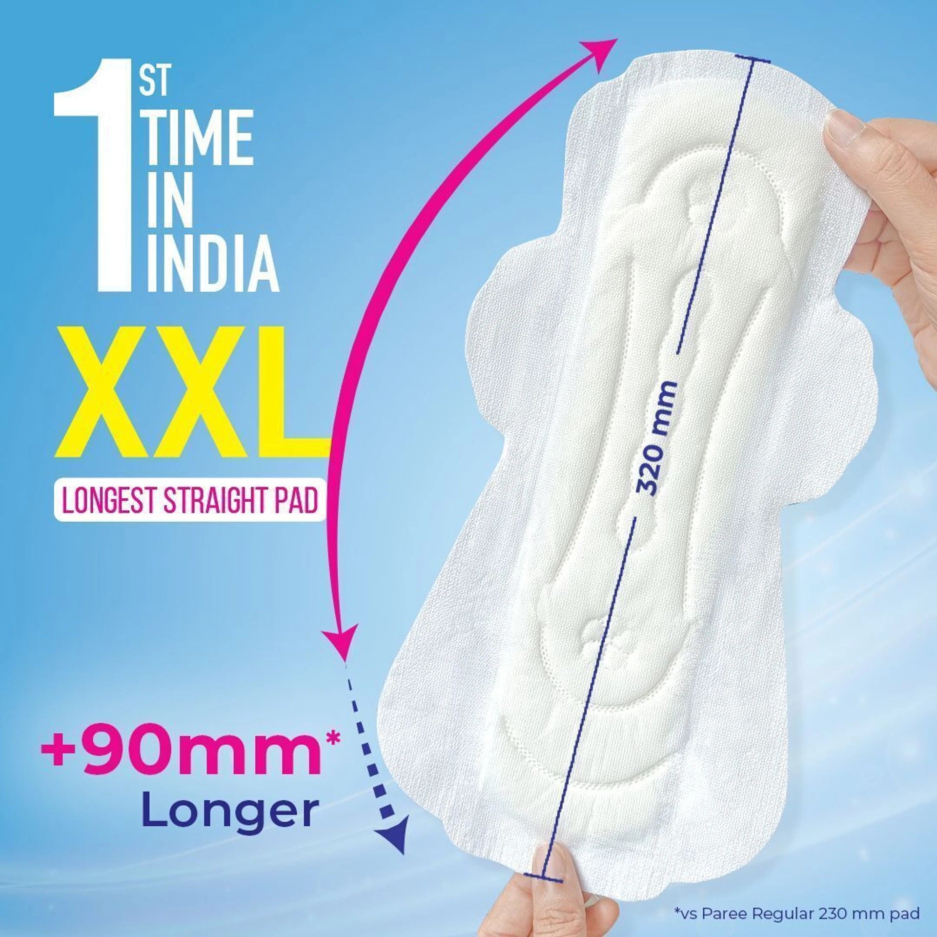 Paree Dry Feel XXL Sanitary Pad (Pack of 40)