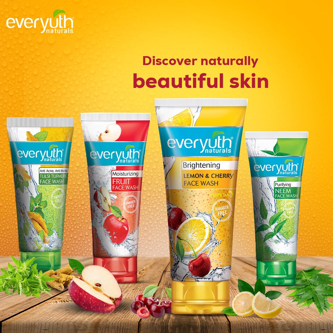 Everyuth Naturals Brightening Lemon &amp; Cherry Face Wash