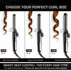 Professional Feel CURLING TONG Hair Curler with 19mm Ceramic Barrel, Heat Ready Indicator, Comfortable Rubber Grip, Safety Stand and Salon Length Swivel Cord for quick Salon like finish (19mm)