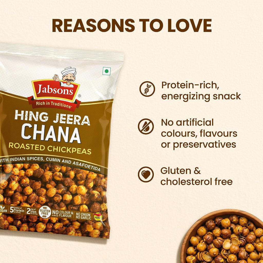 Jabsons Roasted Chana Hing Jeera | Contains Black Chana