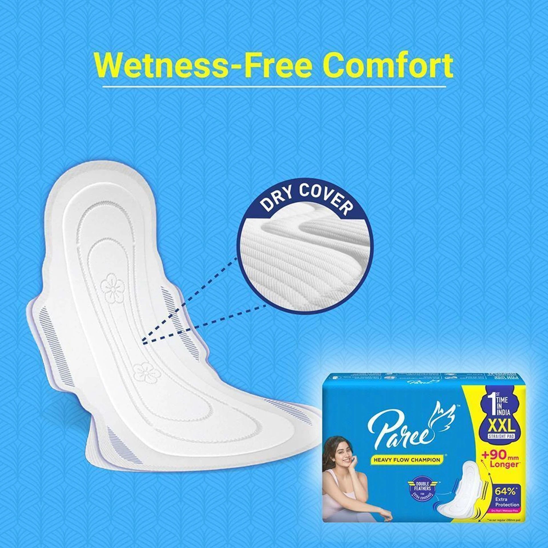 Paree Dry Feel XXL Sanitary Pad (Pack of 40)