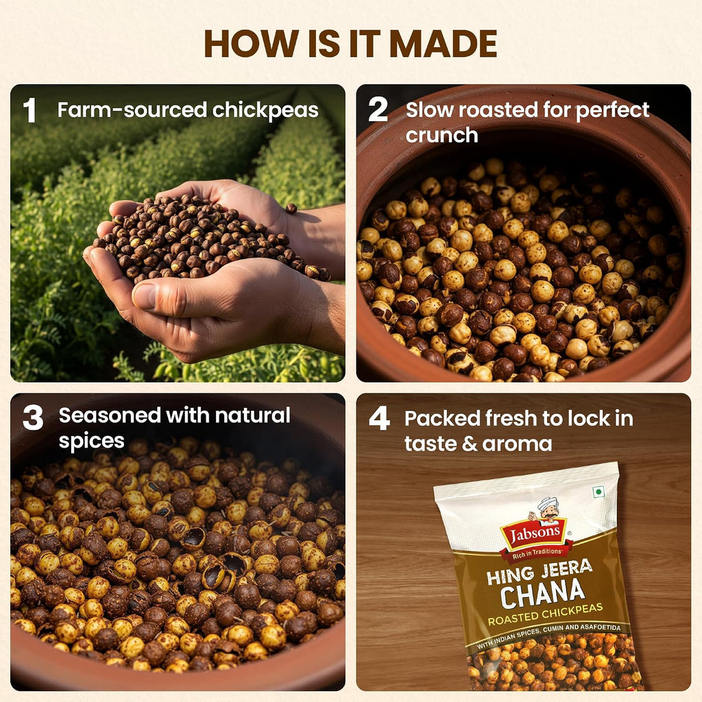 Jabsons Roasted Chana Hing Jeera | Contains Black Chana