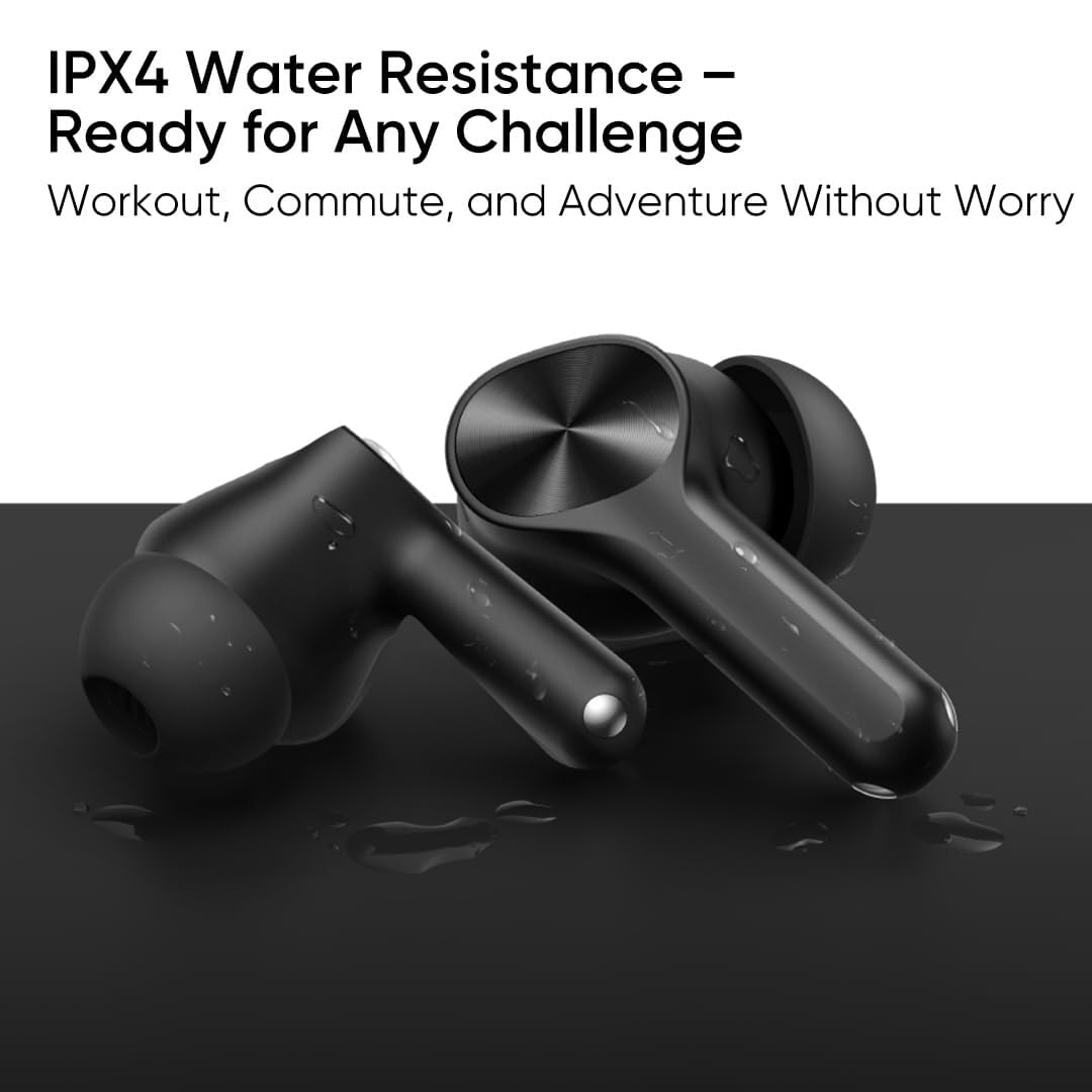 Earbuds for Realme Buds T110 Premium Wireless Earbuds with Comfortable Wearing Experience and Superior Connectivity, TWS with Mic, Touch Controls, Deep Bass (SKL-A)