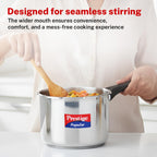Prestige Popular Stainless Steel Outer Lid Pressure Cooker, 3 Litres, Silver