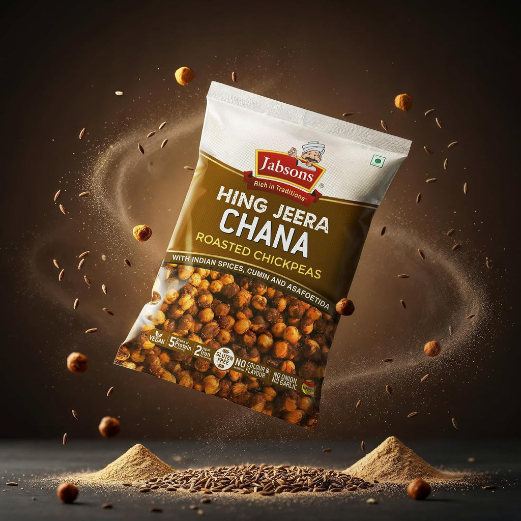 Jabsons Roasted Chana Hing Jeera | Contains Black Chana