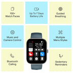 boAt Wave Sigma 3 Curv Smartwatch with 2.01” (5.33 cm) Immersive Curved Display, Metallic Finish, Functional Crown, BT Calling, Sleep, Stress, Heart Rate & SpO2 Monitoring, SOS, IP68 (Black Steel)