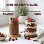 Pintola 25g High Protein Dark Chocolate & Cranberry Muesli 400g, No Refined Sugar, High Fibre, Breakfast Cereal