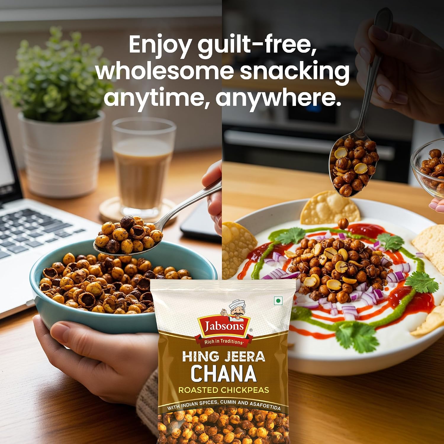 Jabsons Roasted Chana Hing Jeera | Contains Black Chana