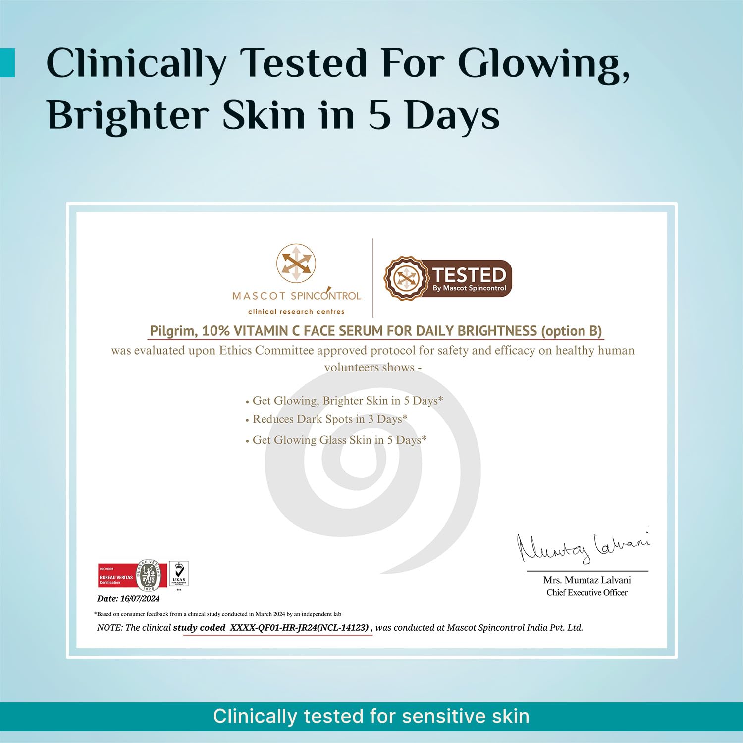 Pilgrim 10% Vitamin C Face Serum 10 ml for Glowing Skin