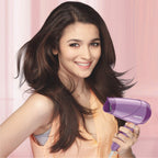 Philips India's No.1 Hair Styling Brand -Hair Dryer 1000W |Blow Dry for Men & Women | 2 Heat Settings| ThermoProtect tech |Travel-Friendly, Quick Dry, Frizz Control | For Indian Hair |HP8100/46 Purple