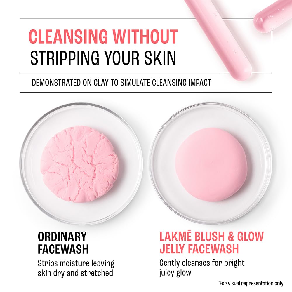 Lakme Blush &amp; Glow Strawberry Freshness Gel Face Wash