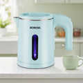 Borosil 800ml Eva Cool Touch Stainless Steel Electric Kettle | Made in India | 360° Rotating Base, Auto Cut-Off, Dry Boil Protection | Boil Water for Tea, Coffee & Soup | 1 Year Warranty