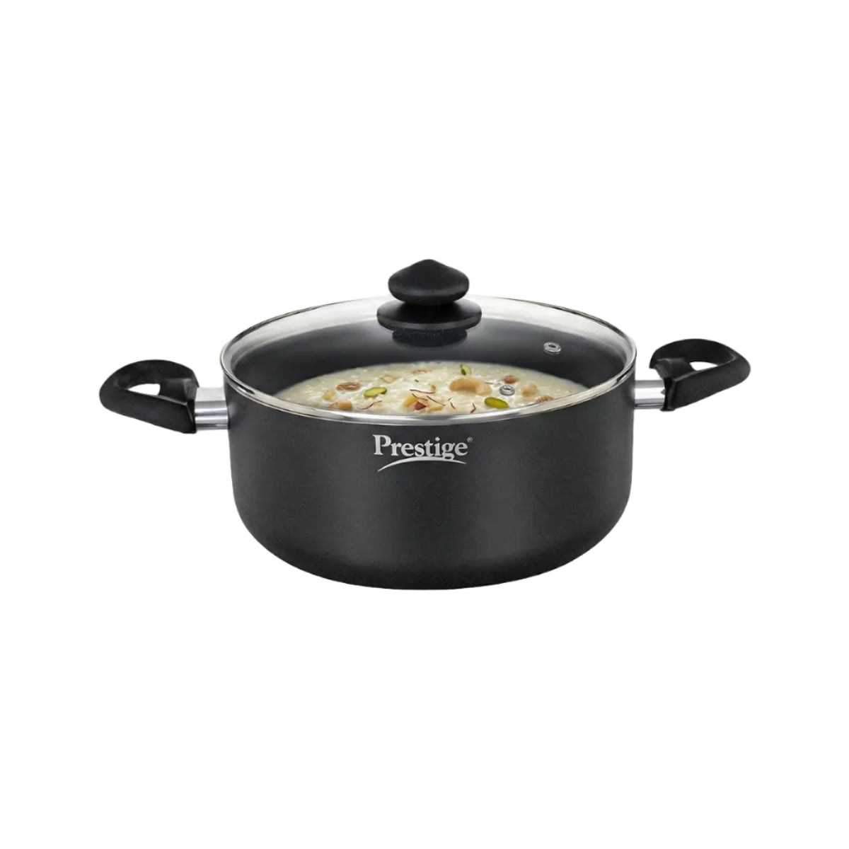 Prestige Omega Deluxe Granite Sauce Pan with Lid, 240mm