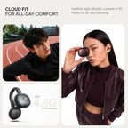 boAt 2026 Launch Airdopes ProClip, Air Conduction Tech,Feather-Light Earbuds, Clip-On Design,All Day Wear Comfort,52H Battery,12mm Dynamic Drivers,App Support,BT v6.0,OWS Earbuds with mic(Silk Grey)