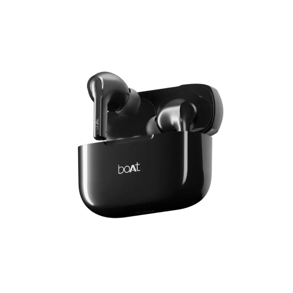 boAt Airdopes 163 in Ear Earbuds with 40 HRS Battery, Fast Charge, 13mm Drivers, IPX5, Quick Touch Response Control (Active Black)