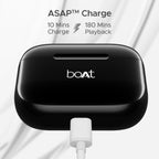 boAt Airdopes 163 in Ear Earbuds with 40 HRS Battery, Fast Charge, 13mm Drivers, IPX5, Quick Touch Response Control (Active Black)