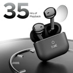 boAt Airdopes Joy, 35Hrs Battery, Fast Charge, IWP Tech, Low Latency, 2Mic ENx, Type-C Port, v5.3 Bluetooth Earbuds, TWS Ear Buds Wireless Earphones with mic(Jet Black)