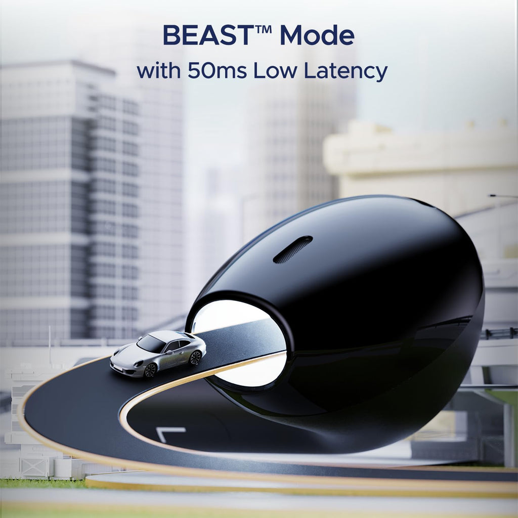 boAt Airdopes Joy, 35Hrs Battery, Fast Charge, IWP Tech, Low Latency, 2Mic ENx, Type-C Port, v5.3 Bluetooth Earbuds, TWS Ear Buds Wireless Earphones with mic(Jet Black)