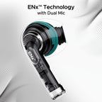 boAt Airdopes Joy, 35Hrs Battery, Fast Charge, IWP Tech, Low Latency, 2Mic ENx, Type-C Port, v5.3 Bluetooth Earbuds, TWS Ear Buds Wireless Earphones with mic(Dark Cyan)