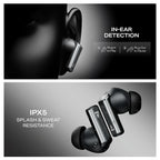 boAt Airdopes Prime 701 ANC, 46dB Hybrid ANC, 50Hr Battery, Real Spatial Audio,Multidevice Connect,App Support, Bluetooth Earbuds, TWS Ear Buds Wireless Earphones with mic (Obsidian Black)