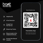 boAt Airdopes Prime 701 ANC, 46dB Hybrid ANC, 50Hr Battery, Real Spatial Audio,Multidevice Connect,App Support, Bluetooth Earbuds, TWS Ear Buds Wireless Earphones with mic (Titanium Blue)