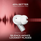 boAt Airdopes Prime 701 ANC, 46dB Hybrid ANC, 50Hr Battery, Real Spatial Audio,Multidevice Connect,App Support, Bluetooth Earbuds, TWS Ear Buds Wireless Earphones with mic (Zinc White)