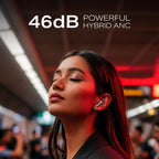 boAt Airdopes Prime 701 ANC, 46dB Hybrid ANC, 50Hr Battery, Real Spatial Audio,Multidevice Connect,App Support, Bluetooth Earbuds, TWS Ear Buds Wireless Earphones with mic (Zinc White)