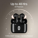 boAt Airdopes 141 Gen 2, 4 Mics ENx Tech, 48 Hrs Playback, Fast Charge, Low Latency, IPX4, v5.4 Bluetooth Earbuds, TWS Ear Buds Wireless Earphones with mic (Active Black)