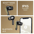 boAt Airdopes 141 Elite ANC, ANC(~35dB), 4Mics ENx Tech, 42H Battery, Fast Charge,Stream Ad Free Music via App Support, IPX5, Bluetooth Earbuds, TWS Ear Buds Wireless Earphones with mic (Black)
