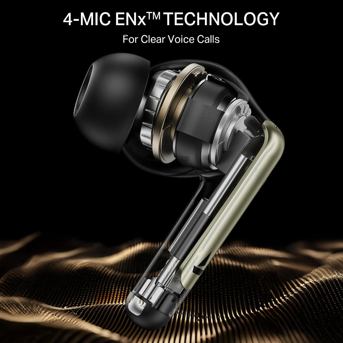 boAt Airdopes 141 Elite ANC, ANC(~35dB), 4Mics ENx Tech, 42H Battery, Fast Charge,Stream Ad Free Music via App Support, IPX5, Bluetooth Earbuds, TWS Ear Buds Wireless Earphones with mic (Black)