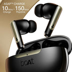 boAt Airdopes 141 Elite ANC, ANC(~35dB), 4Mics ENx Tech, 42H Battery, Fast Charge,Stream Ad Free Music via App Support, IPX5, Bluetooth Earbuds, TWS Ear Buds Wireless Earphones with mic (Black)