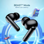 boAt Airdopes 141/8, Low Latency, ENx Tech, 42HRS Battery, Fast Charge, Stream Ad Free Music via App Support, Bluetooth Earbuds, TWS Ear Buds Wireless Earphones with mic (Bold Black)